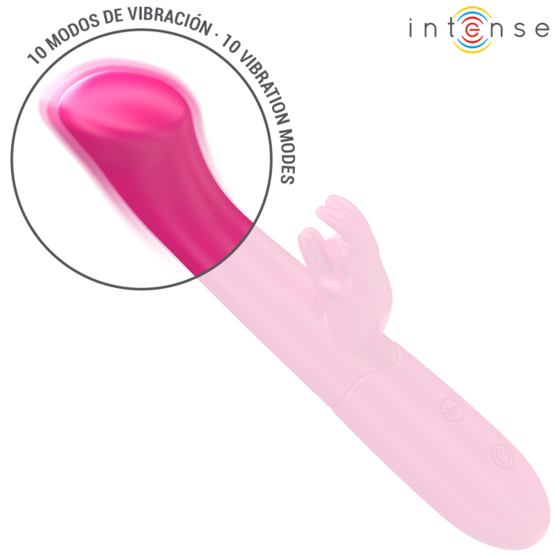 INTENSE - JULIETA VIBRATORE RABBIT 10 VIBRAZIONI 18,6 CM ROSA