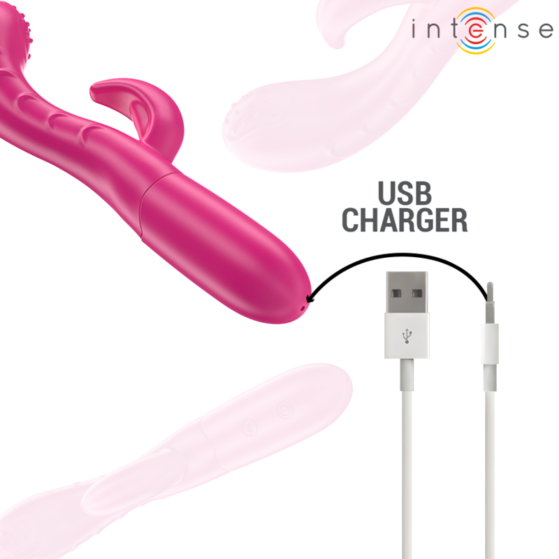 INTENSE - AMARA VIBRATORE CON LINGUA STIMOLANTE 10 VIBRAZIONI ROSA