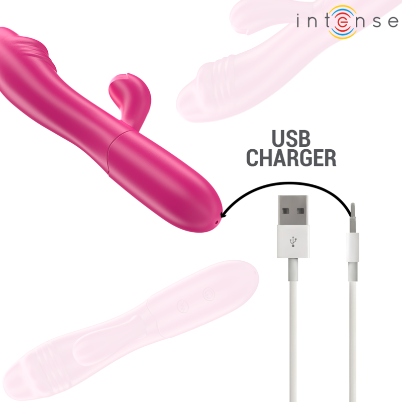 INTENSE - IVY VIBRATORE FLESSIBILE 10 VIBRAZIONI CON LINGUA STIMOLANTE ROSA