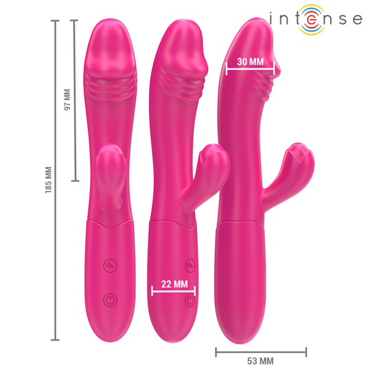 INTENSE - IVY VIBRATORE FLESSIBILE 10 VIBRAZIONI CON LINGUA STIMOLANTE ROSA