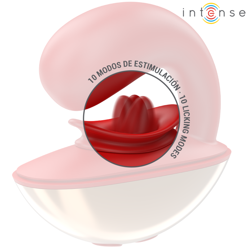 INTENSE - MARIAH VIBRATORE E STIMOLATORE AD U 10 VIBRAZIONI ROSSO