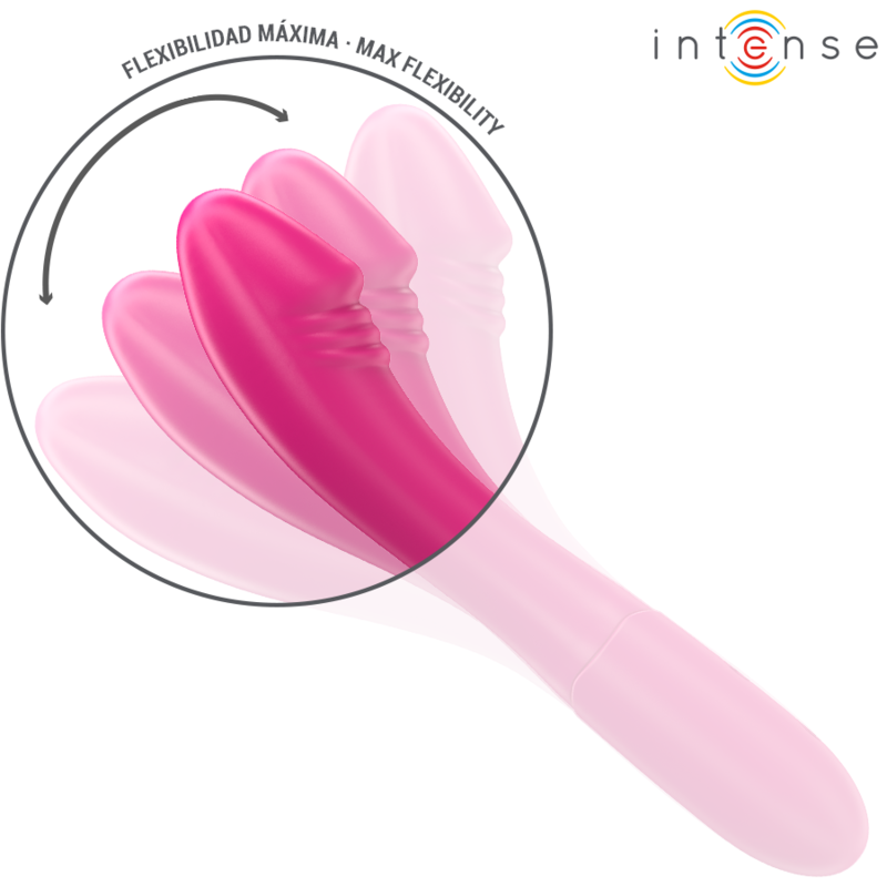 INTENSE - BELINDA VIBRATORE  FLESSIBILE 10 VIBRAZIONI 19 CM ROSA