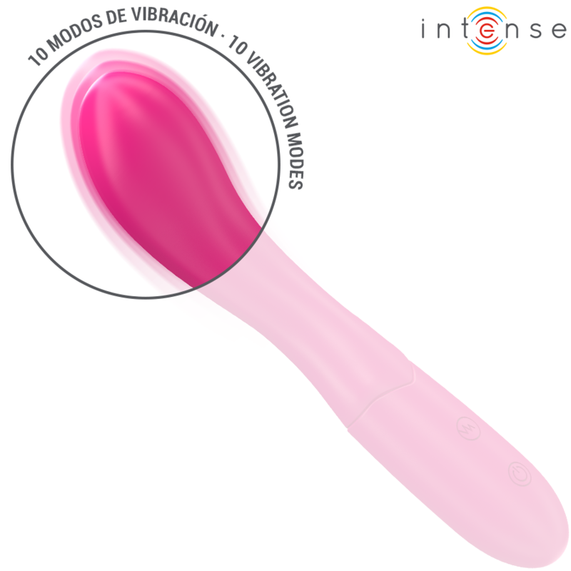 INTENSE - LISETTE VIBRATORE FLESSIBILE 19 CM 10 VIBRAZIONI ROSA