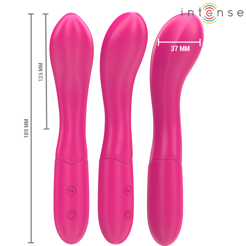 INTENSE - LISETTE VIBRATORE FLESSIBILE 19 CM 10 VIBRAZIONI ROSA