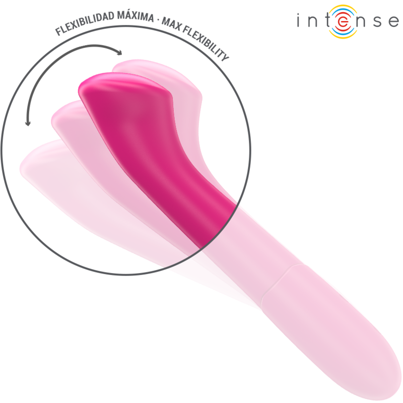 INTENSE - PATY VIBRATORE FLESSIBILE  MODELLO 2 19 CM ROSA