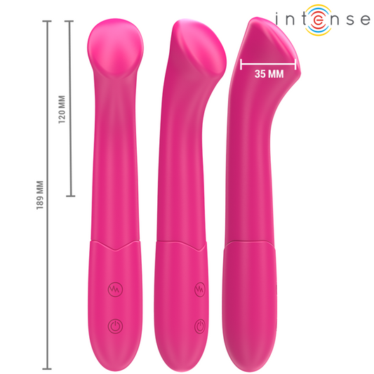 INTENSE - PATY VIBRATORE FLESSIBILE  MODELLO 2 19 CM ROSA