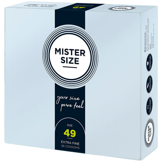 MISTER SIZE - PRESERVATIVI TAGLIA S 49 MM (36 UNITÀ)