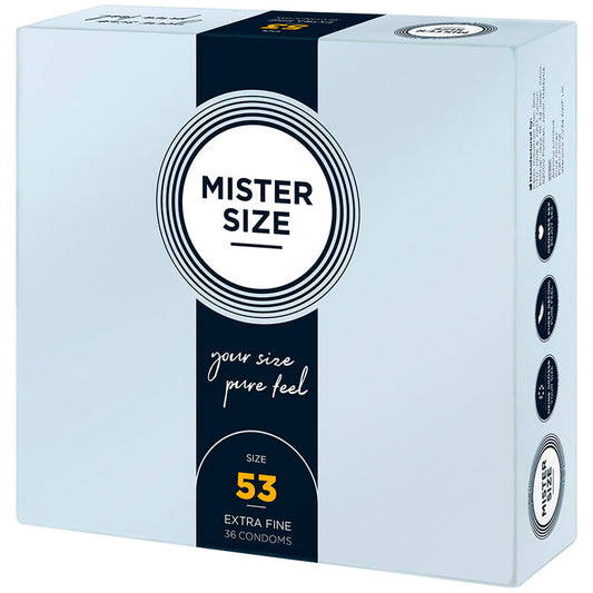 MISTER SIZE - PRESERVATIVI TAGLIA M 53 MM (36 UNITÀ)