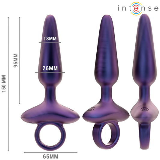INTENSE - MARLON PLUG ANALE VIBRANTE MODELLO 4 CON TELECOMANDO