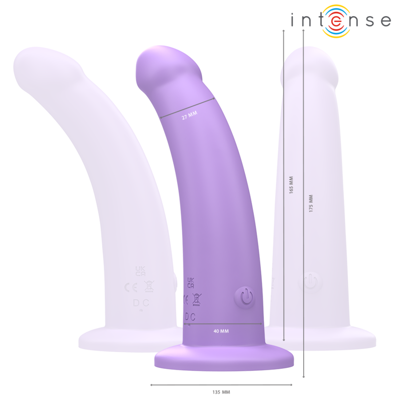 INTENSE - EDDIE VIBRATORE 10 FUNZIONI TELECOMANDO 17,5 CM VIOLA