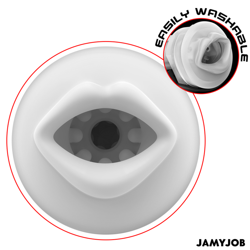 JAMYJOB - BLAZE MASTURBATORE AUTOMATICO CON BOCCA 5 MODALITÀ DI ASPIRAZIONE E VIBRAZIONE