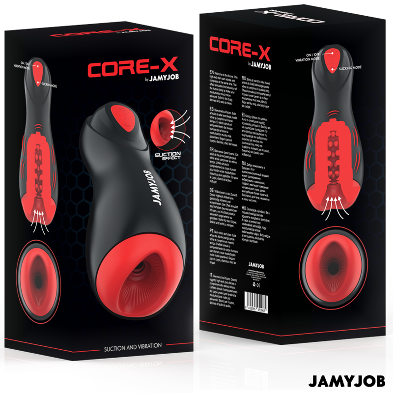JAMYJOB - CORE-X MASTURBATORE AUTOMATICO 5 MODALITÀ DI ASPIRAZIONE E VIBRAZIONE