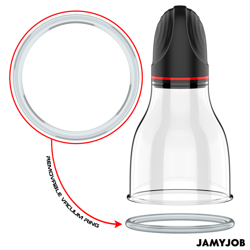 JAMYJOB - XPAND LITE POMPA PER PENE E TESTICOLI AUTOMATICA 3 LIVELLI DI ASPIRAZIONE GRIGIA