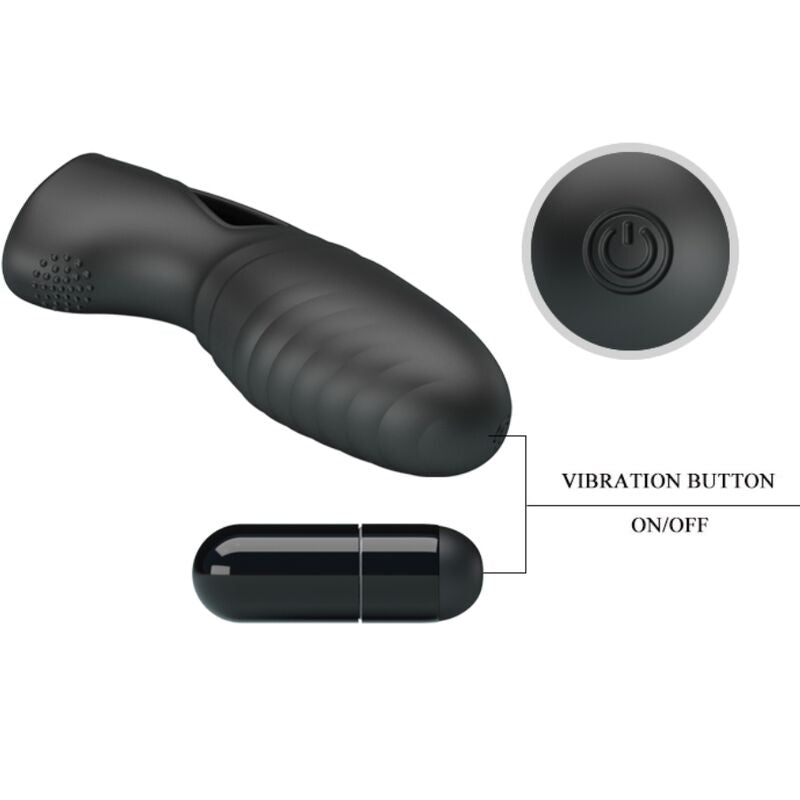 PRETTY LOVE -  ALAN DITALE VIBRATORE IN SILICONE NERO