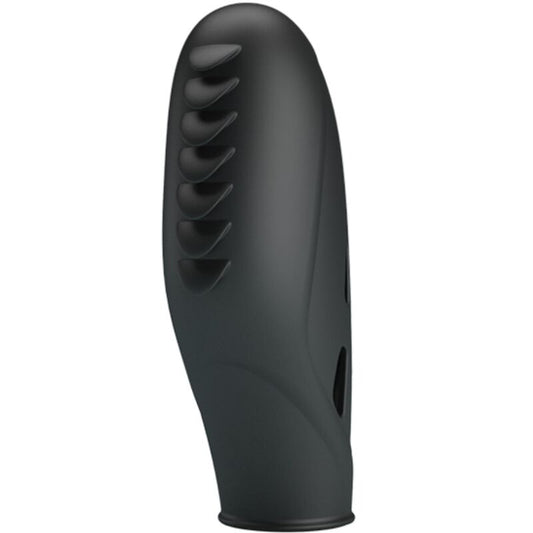PRETTY LOVE - DITALE STIMOLATORE GILO VIBRANTE IN SILICONE NERO