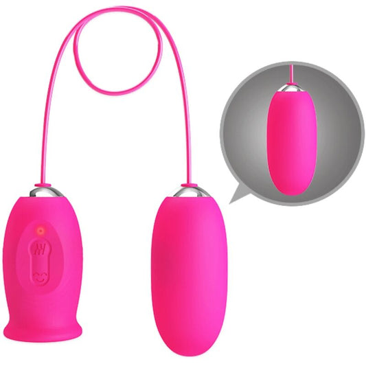 PRETTY LOVE - DAISY DUAL EGG VIBRATORE CON DOPPIA STIMOLAZIONE ROSA