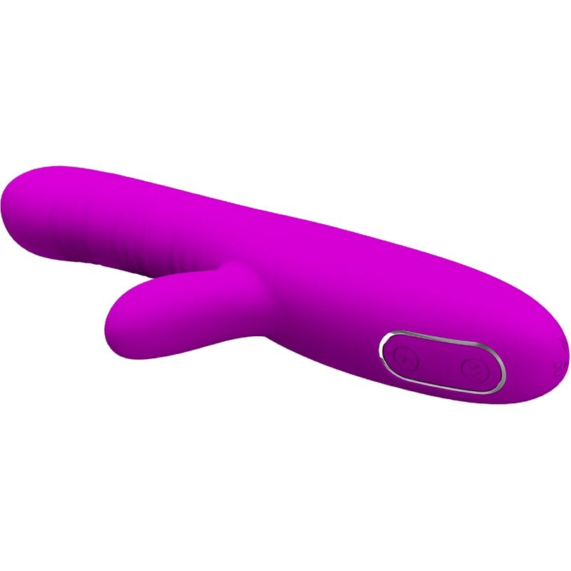 PRETTY LOVE - ANGELIQUE VIBRATORE MULTIFUNZIONE + STIMOLATORE CLITORIDEO VIOLA
