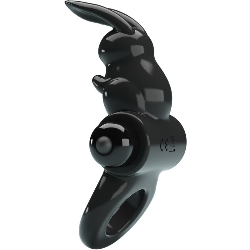PRETTY LOVE - ANELLO PENE VIBRANTE CON STIMOLATORE NERO