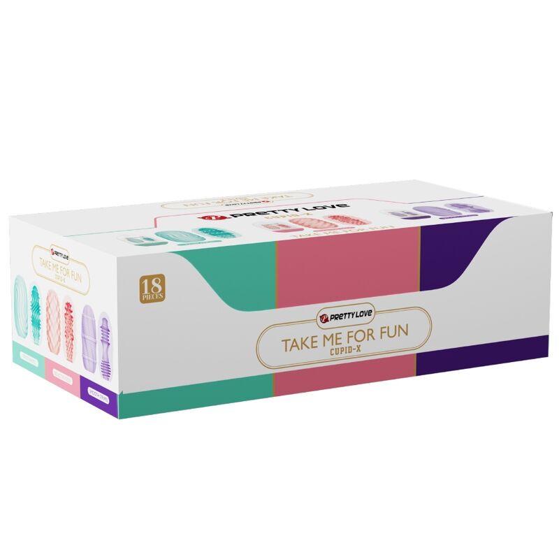 PRETTY LOVE - SET OVETTI MASTURBATORI MASCHILI ASSORTITI CUPID 18 PZ