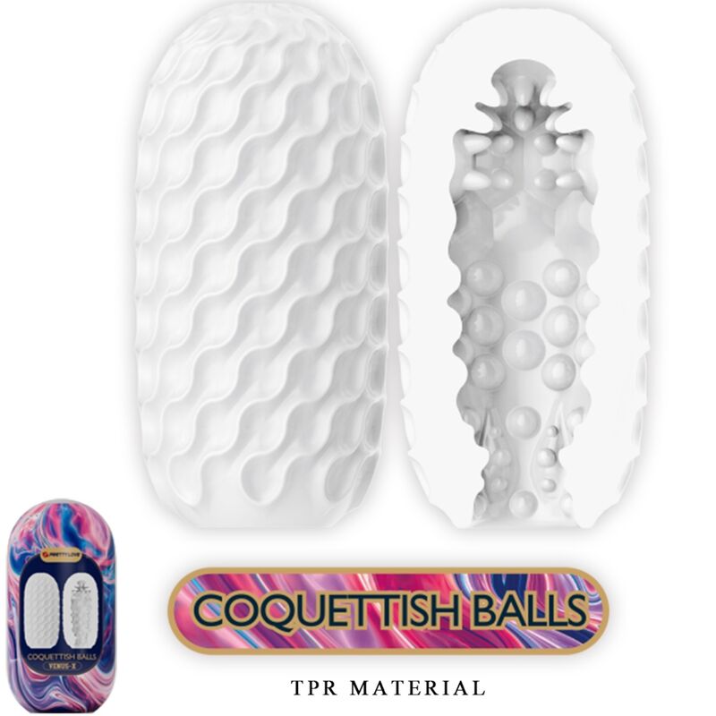 PRETTY LOVE - OVETTO MASTURBATORE MASCHILE VENUS COQUETTISH BALLS IN SILICONE