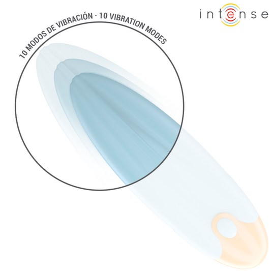 INTENSE - MIKE  BULLET 10 FUNZIONI  DI VIBRAZIONE CON TELECOMANDO BLU