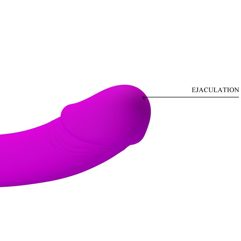 PRETTY LOVE - STRAPLESS STRAP-ON DOPPIO KELPIE CON STIMOLATORE E DILDO SQUIRTING VIOLA