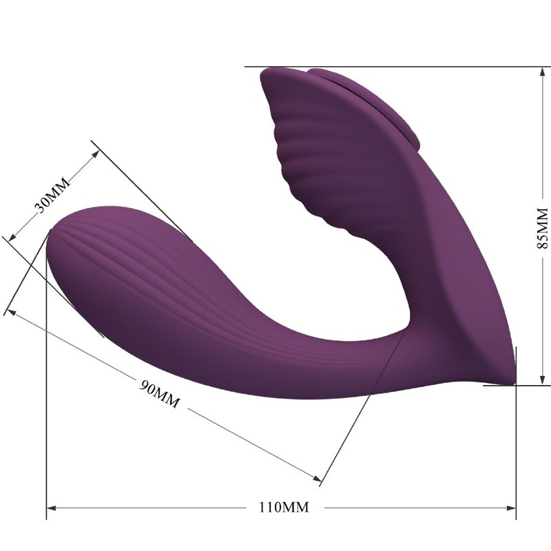 PRETTY LOVE - MASSAGGIATORE CLITORIDE LAY-ON FRANZ VIBRANTE APP GRATUITA VIOLA