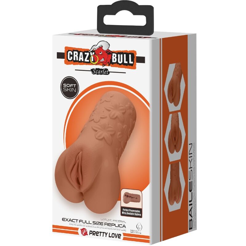 CRAZY BULL - SCARLET MASTURBATORE CON VAGINA E ANO CARAMEL