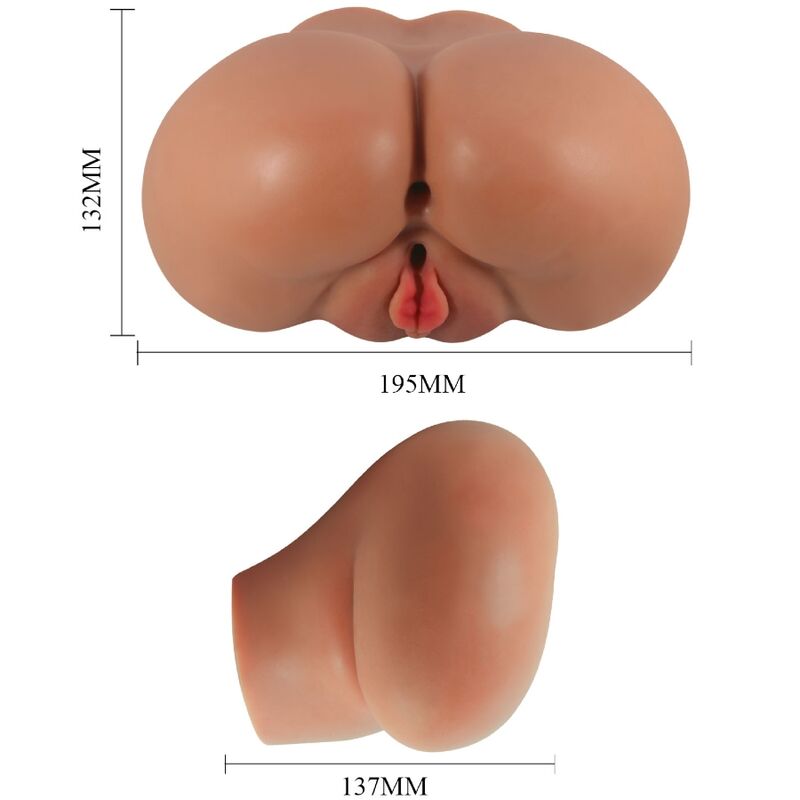 CRAZY BULL -  LUNA MASTURBATORE REALISTICO VIBRANTE CON VAGINA E ANO 