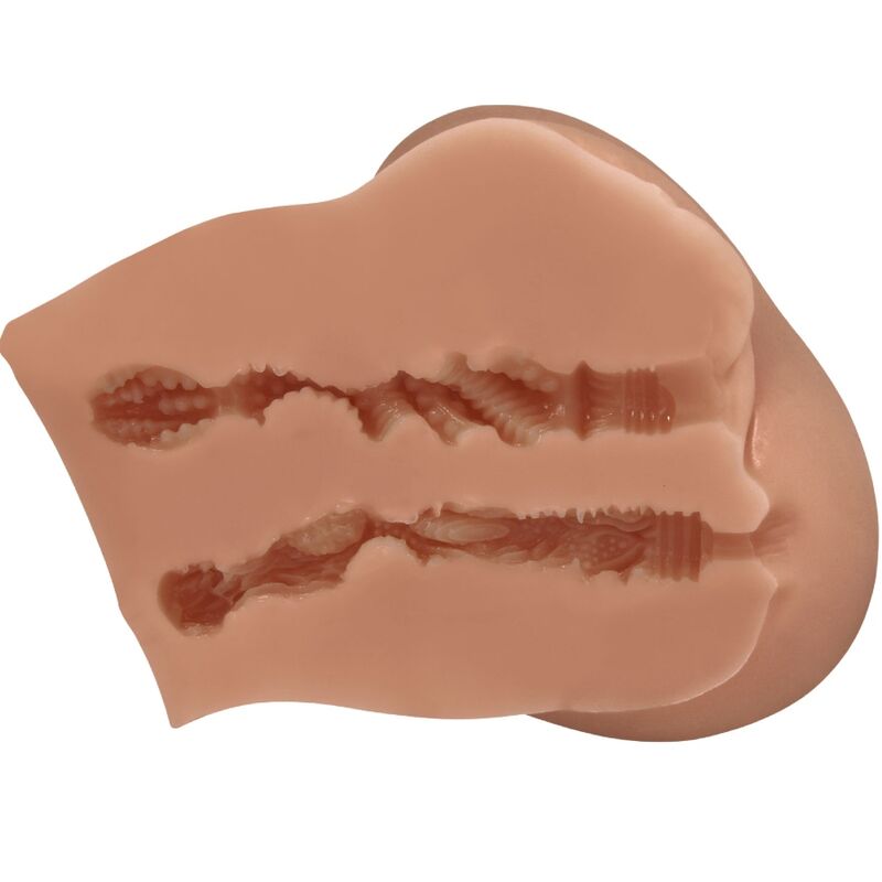 CRAZY BULL - LUNA CULO MASTURBATORE REALISTICO VIBRANTE CON VAGINA E ANO CARAMEL