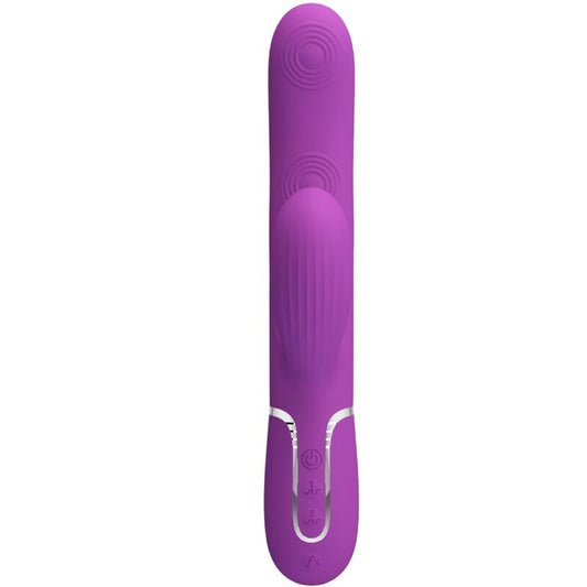 PRETTY LOVE - PERLITA VIBRATORE MULTIFUNZIONE 3 IN 1  CON RABBIT VIOLA