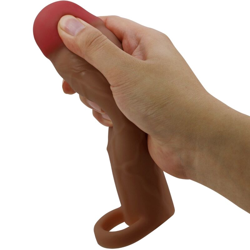 PRETTY LOVE - GUAINA PENE HANI CON PROLUNGA 5 CM CARAMEL