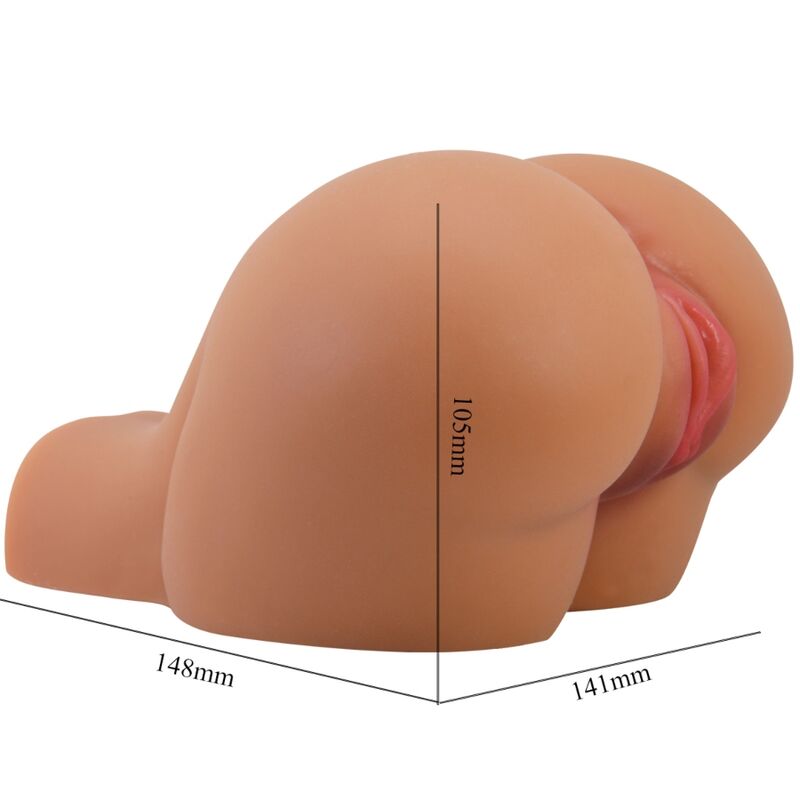 CRAZY BULL - KYLIE  CULO MASTURBATORE REALISTICO VIBRANTE CON VAGINA E ANO CARAMEL