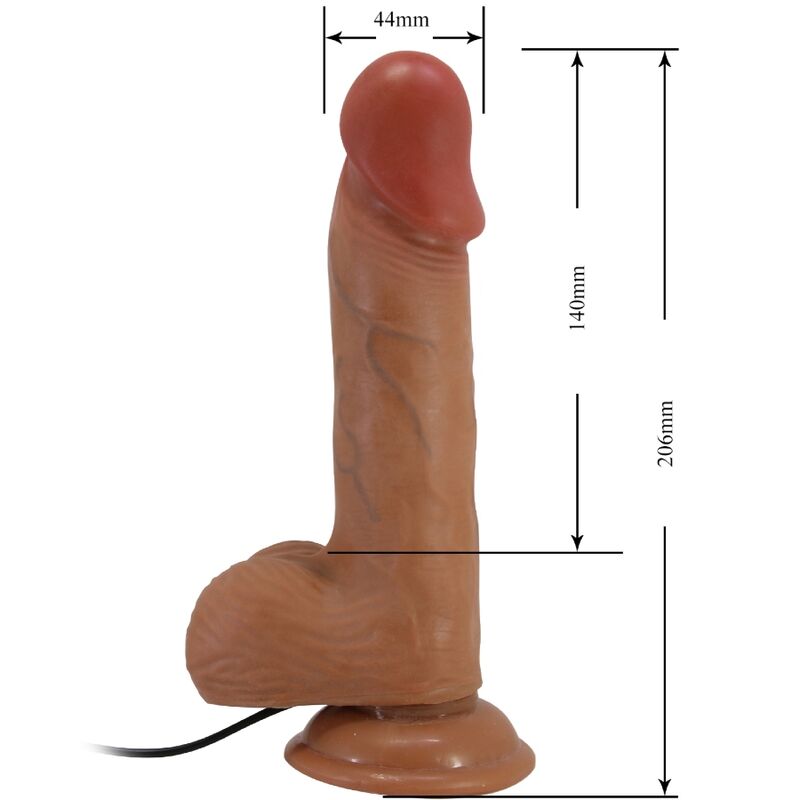 BAILE - CATOBLEPAS VIBRATORE REALISTICO 20,6 CM TELECOMANDO NUDE