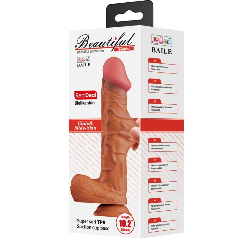BAILE - BEAUTIFUL ENCOUNTER BERGRISI DILDO REALISTICO 26 CM CARAMEL