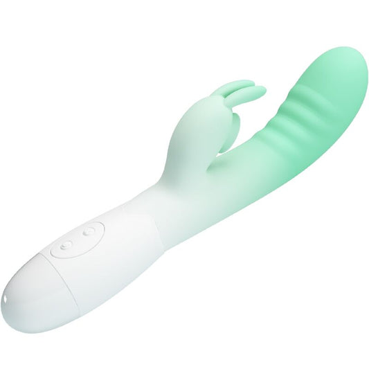 PRETTY LOVE - VIBRATORE CERBERUS CON RABBIT 30 FUNZIONI VERDE