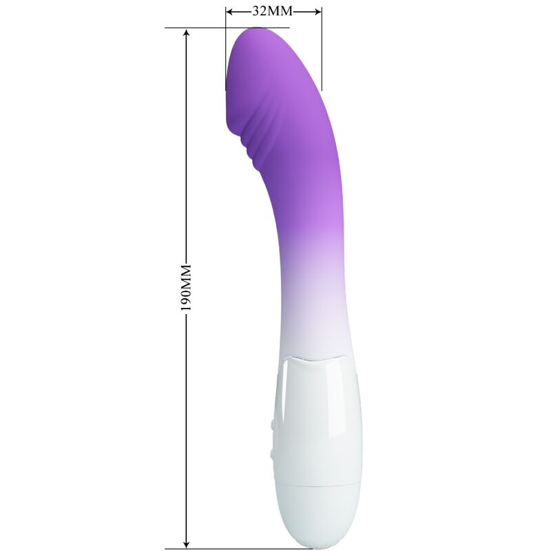 PRETTY LOVE - VIBRATORE ELEMENTAL CON STIMOLATORE PUNTO G VIOLA