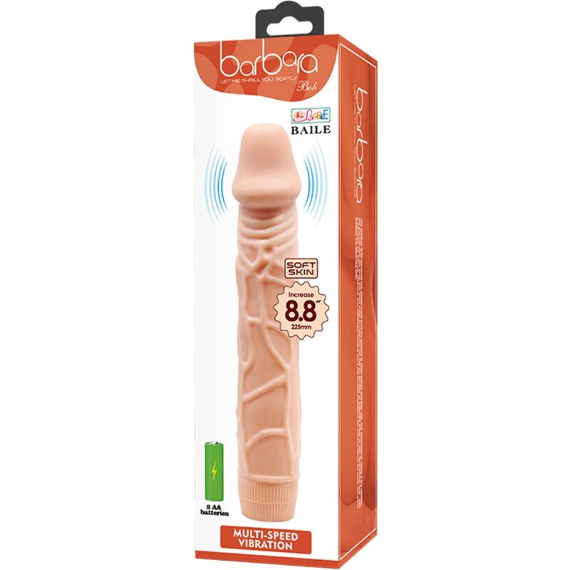 BAILE - DILDO REALISTICO VIBRANTE BOB 22,5 CM NUDE