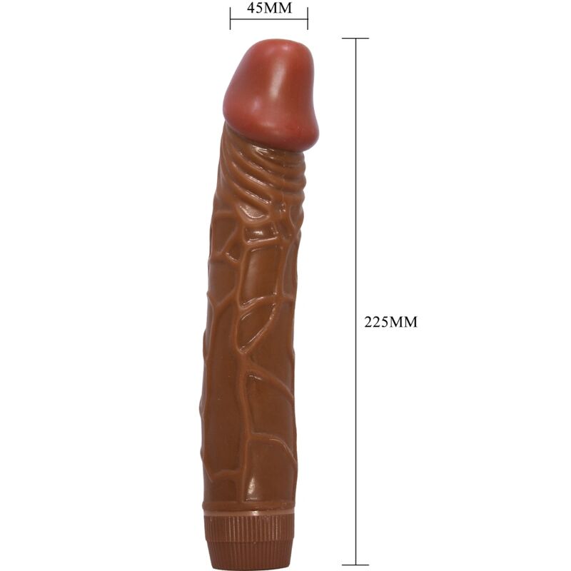 BAILE - BOB DILDO VIBRATORE REALISTICO 22,5 CM MULATTO
