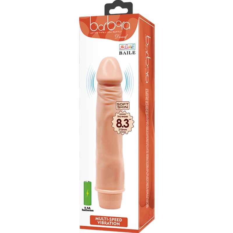 BAILE - DWARF VIBRATORE REALISTICO 21 CM NUDE