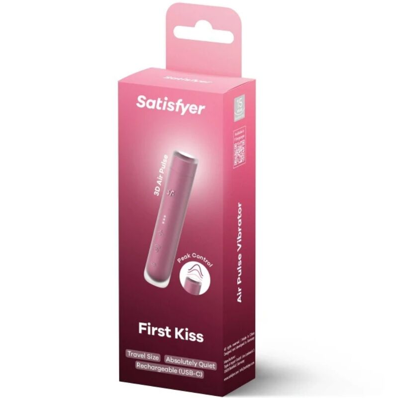 SATISFYER - FIRST KISS WAVE   AIR PULSE STIMOLATORE CLITORIDEO A ONDE DI PRESSIONE