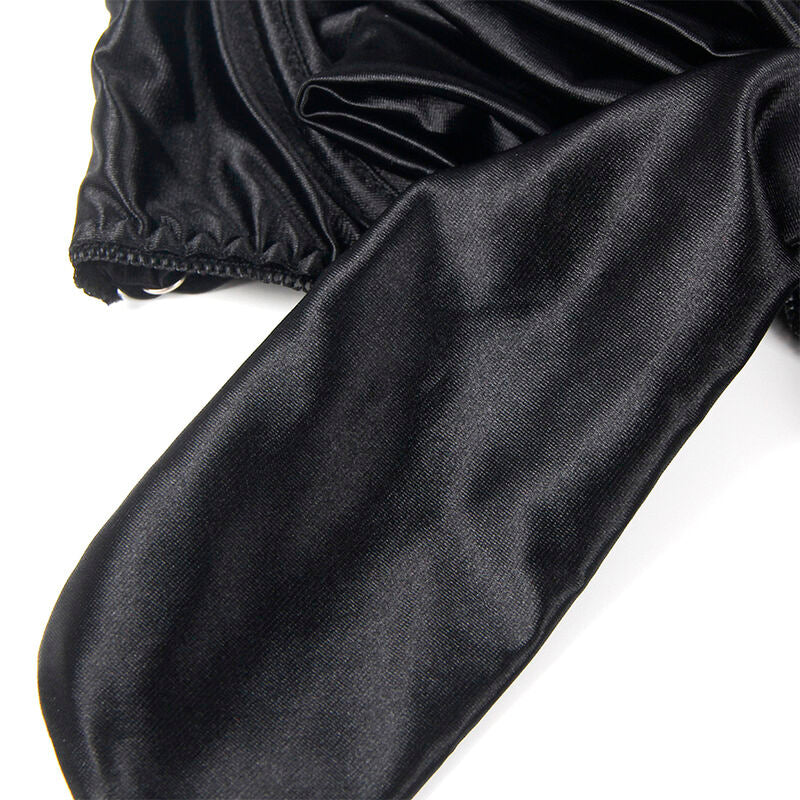 SET REGGISENO CON FIOCCO NERO, COPPE APERTE, REGGICALZE INCLUSO (L/XL)