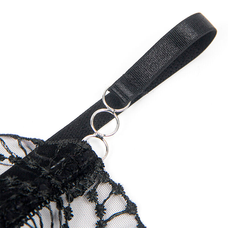 SUBBLIME - BODY TRASPARENTE IN PIZZO NERO S/M 955212