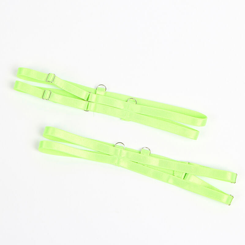 SET REGGISENO CON PIZZO CIGLIATO, DESIGN ELEGANTE, COLORE VERDE SOFISTICATO (L/XL)