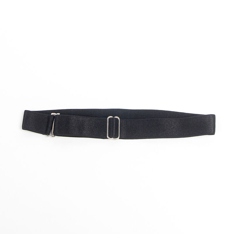 SUBBLIME - ABITO CON SPALLINE IN SIMILPELLE NERA S/M