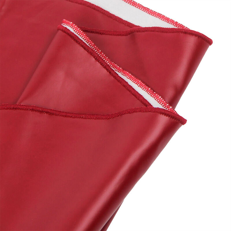 SUBBLIME - ABITO CON SPALLINE IN SIMILPELLE BORDEAUX L/XL