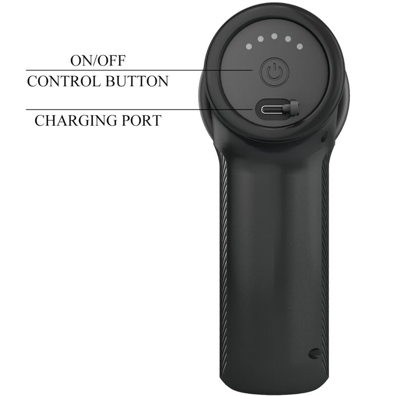 PRETTY LOVE - MASSAGGIATORE DJ DOCTOR 5 FUNZIONI DI SPINTA NERO