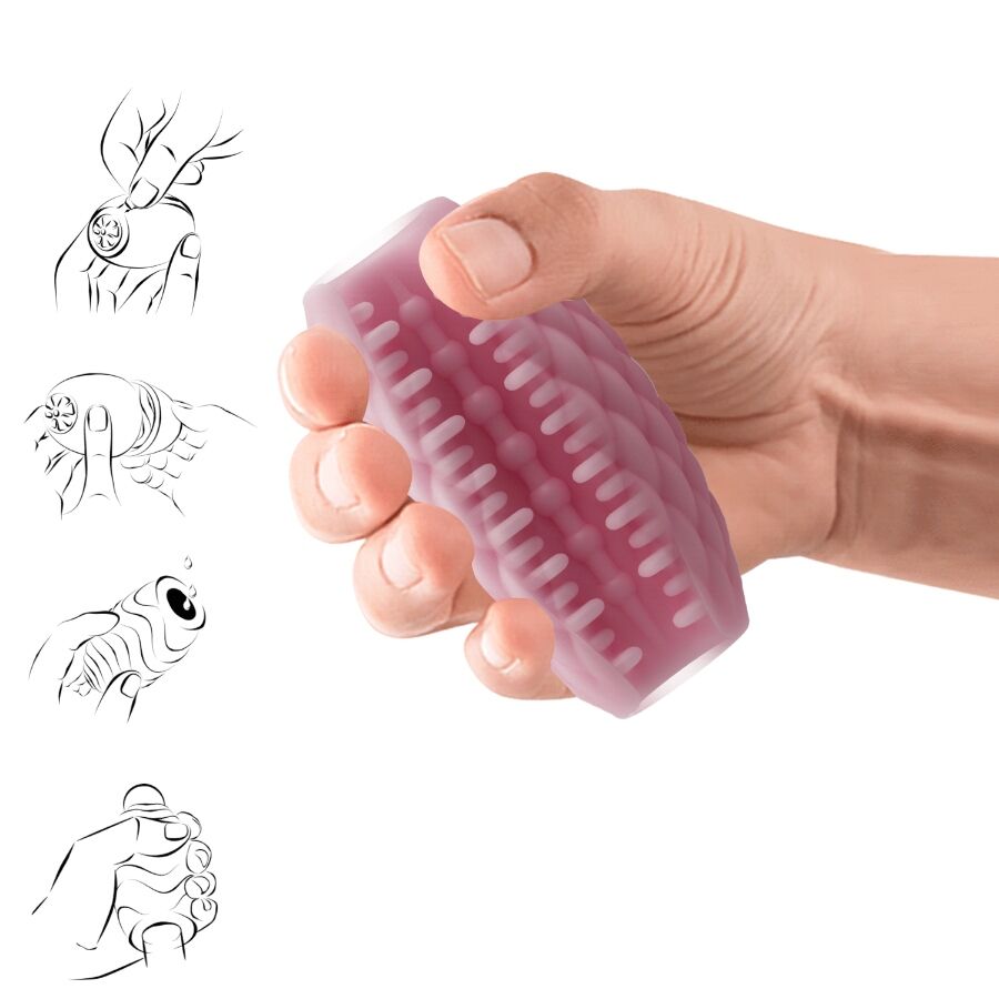 PRETTY LOVE - OVETTO MASTURBATORE MASCHILE ATHENA EROS IN SILICONE ROSA