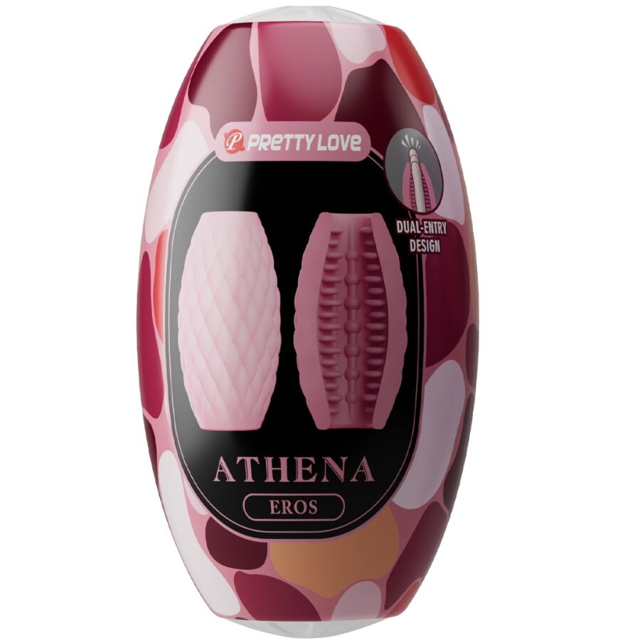 PRETTY LOVE - OVETTO MASTURBATORE MASCHILE ATHENA EROS IN SILICONE ROSA