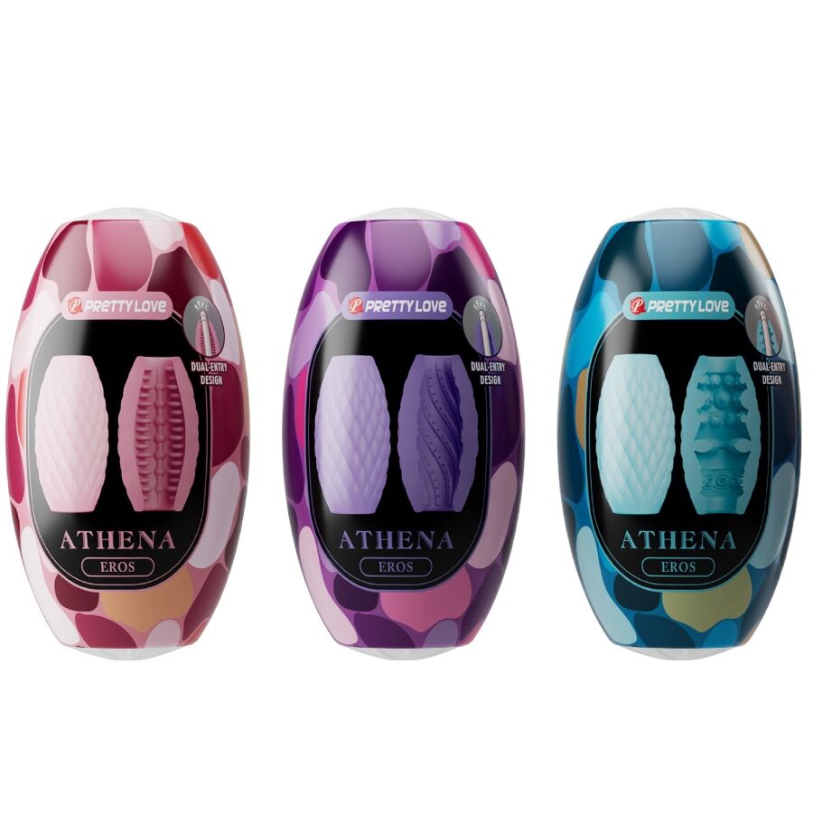 PRETTY LOVE - SET OVETTI MASTURBATORI MASCHILI ASSORTITI ATHENA EROS 15 PZ